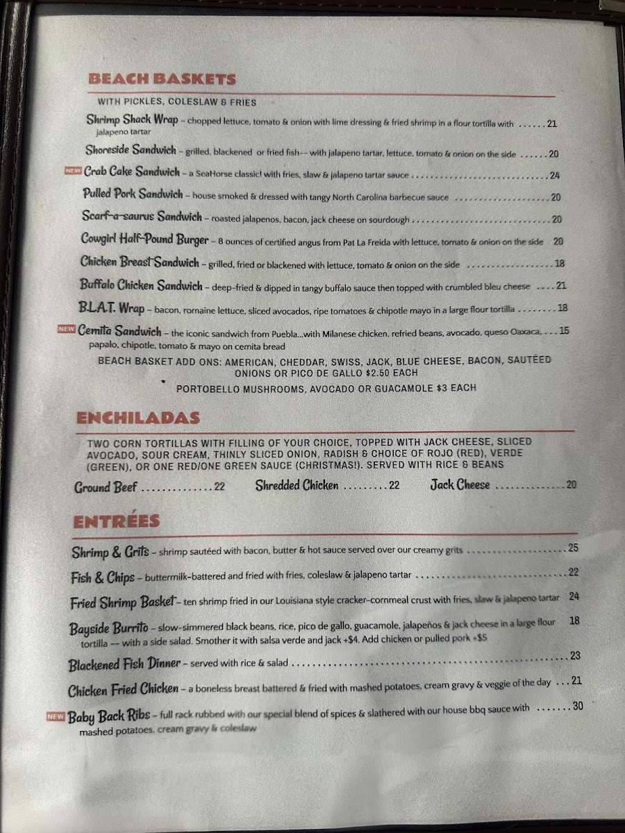 Cowgirl SeaHorse Menu - Image 3