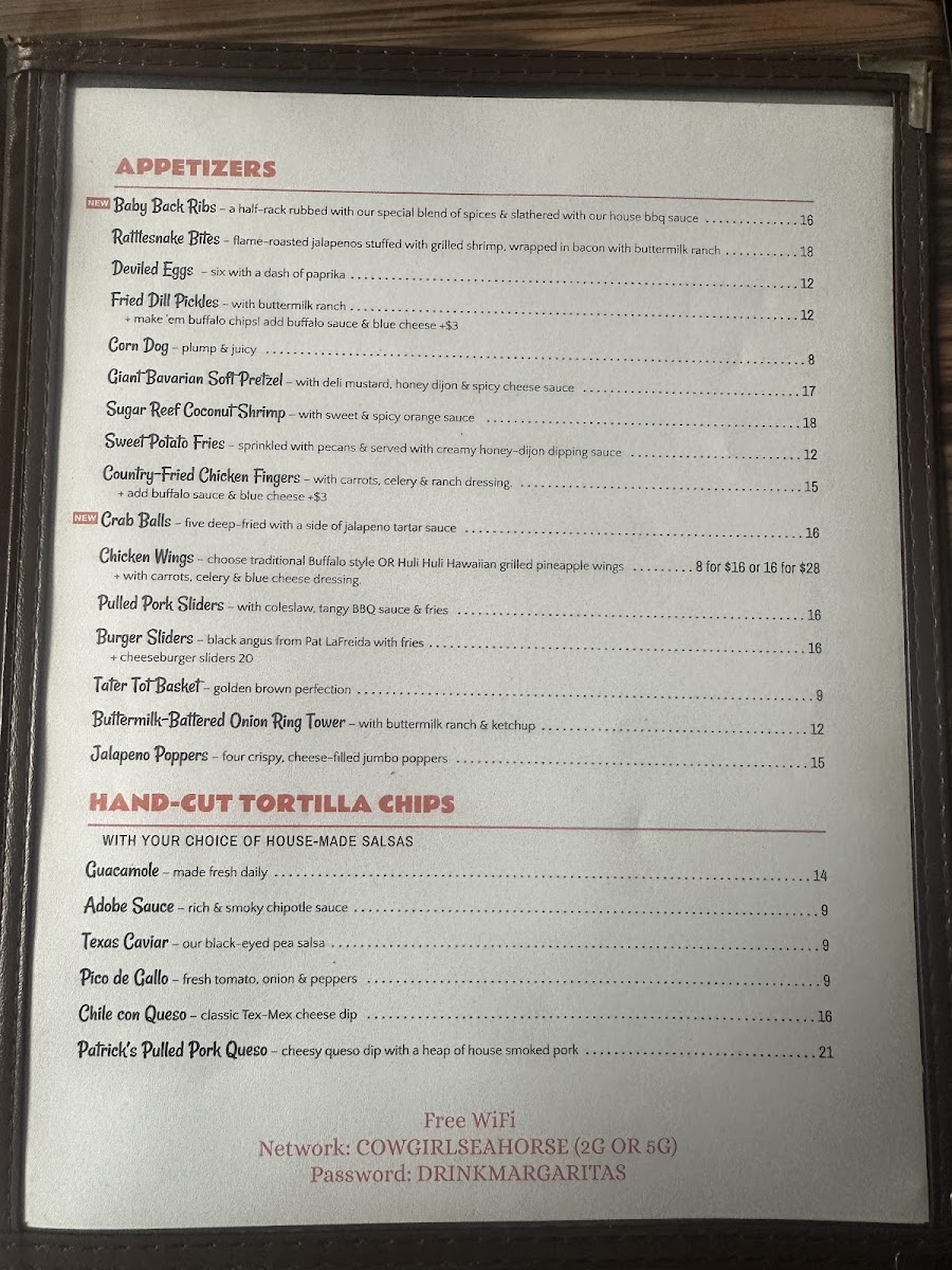 Cowgirl SeaHorse Menu - Image 4